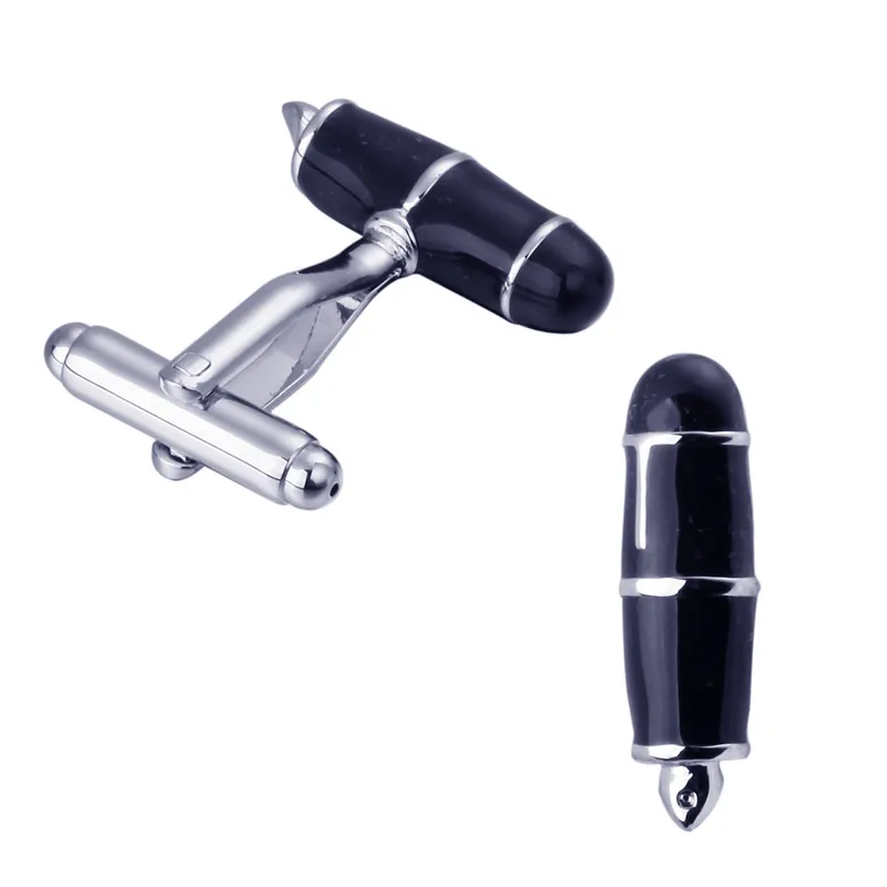 _ Французские запонки для мужчин Латунный материал Перо Дизайн Запонок Запонки 3