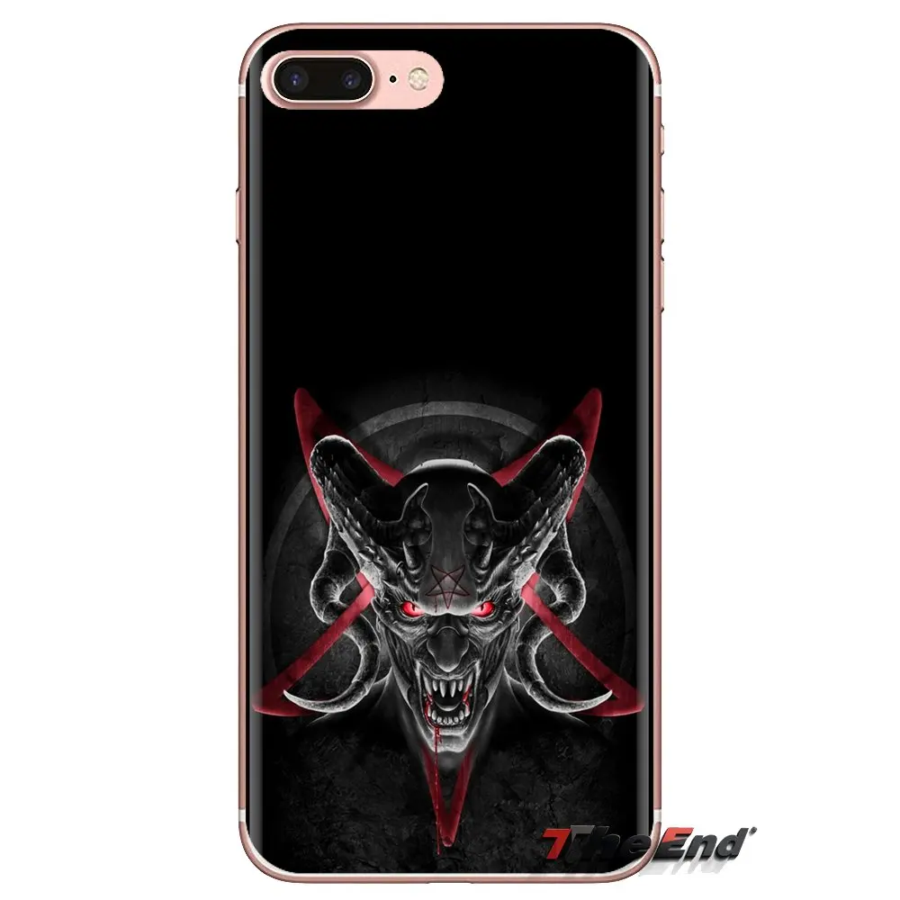 Killstar Satan Say Meow skull pentagram For Sony Xperia Z Z1 Z2 Z3 Z5 compact M2 M4 M5 C4 E3 T3 XA Huawei Mate 7 8 Y3II TPU Case |