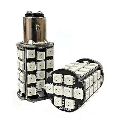 Совершенно новый красный BAY15D Авто стоп светильник 5050 48 SMD светодиодный лампы для