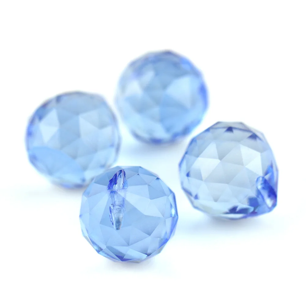 

260pcs 20mm Colorful Bright Crystal Balls Lamp Prism Luminaria Balls Free Shipping For Chandelier Lighting Decor