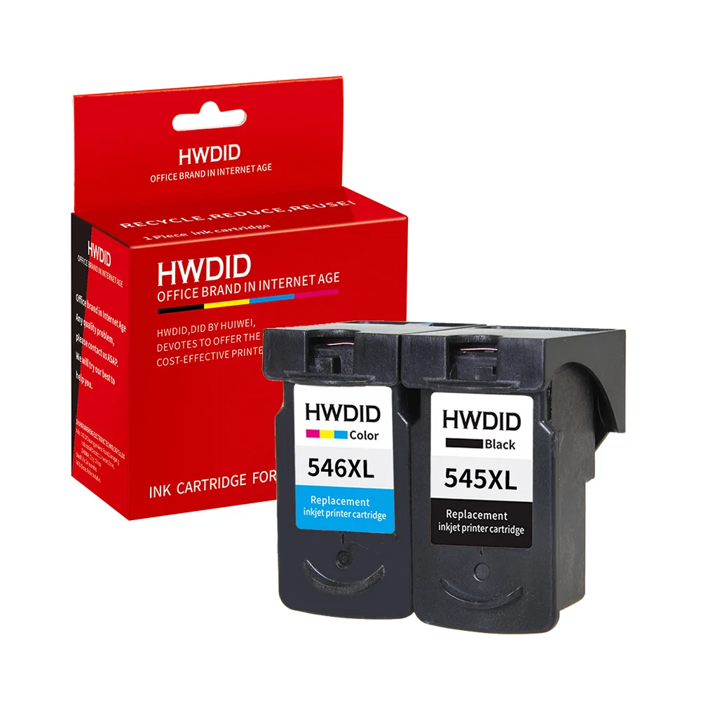 HWDID 2 шт PG545 CL546 XL чернильные картриджи сменный для Canon PG 545 pg CL 546 IP2850 MX495 MG2950 MG2550