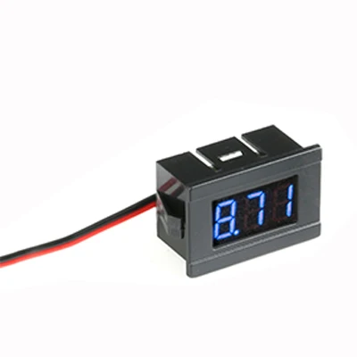 Blue 0.36in DC 4,5 V постоянного тока до 30V 2 провода Мини цифровой вольтметр светодиодный Дисплей Напряжение измерительный прибор для тестирования автомобиля мотоцикла и Батарея to Cart - Цвет: Blue