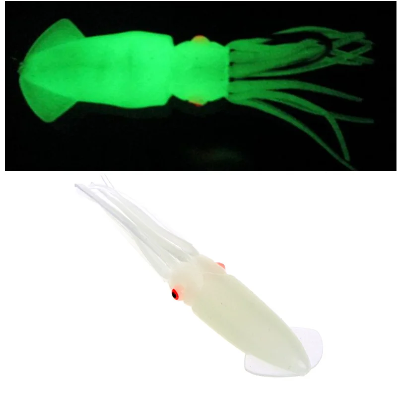 60 шт./лот мягкая резиновая приманка в виде осьминога кальмара 8 5 см 10