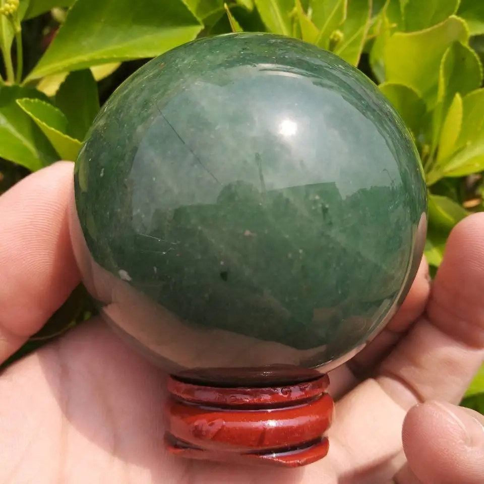 

59mm Natural Green Aventurine Sphere Ball-Gorgeous Green Aventurine Sphere