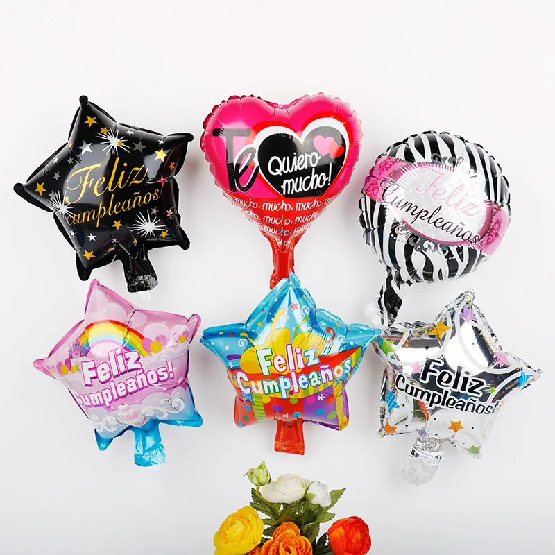 10 дюймовые фольгированные воздушные шары Feliz Dia испанский Te Amo 500 шт. украшения для