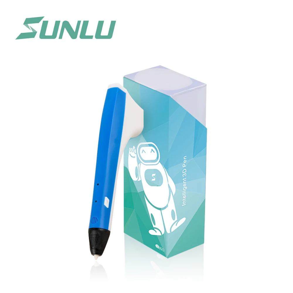 M1 3D pen (Blue) SUNLU M1 3D Ручка для печати ультра-тихая работа 3D Ручка для рисования для детей подарки дети исследуют создание гаджет - Цвет: M1 3D pen (Blue)