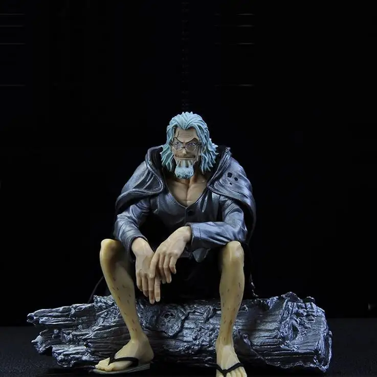 Фигурка Аниме One Piece Серебристая Rayleigh 12 см ПВХ новая коллекция фигурок игрушек