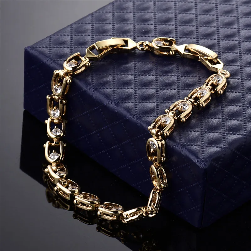 Женский винтажный браслет BUDONG из серебра/золота с разноцветными кристаллами 18