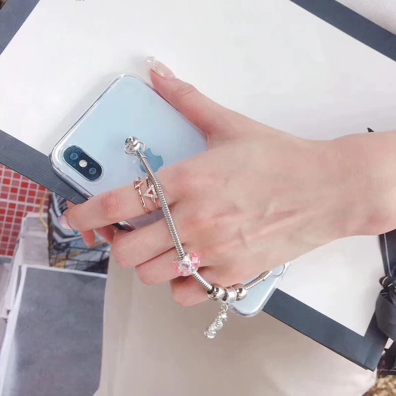 Алмазный металлический цепной браслет телефон чехол для iPhone 6 6s 7 8 plus X XS max XR samsung