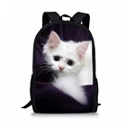 Новинка 2019, милые школьные сумки с котенком и кошкой для девочек-подростков, рюкзак для студентов, Рюкзак Kawaii, фиолетовый рюкзак, Mochila