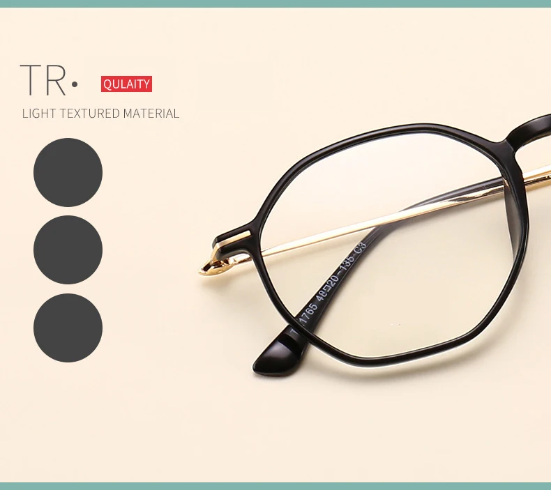 New fashion oval frame glasses full frame ladies beautifully decorated flat mirror men's metal trend glasses frame