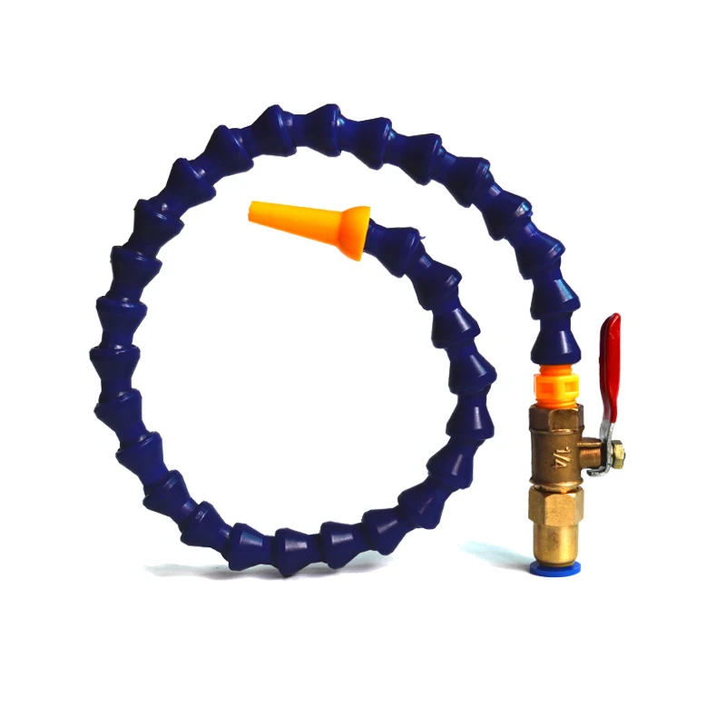 

Flexible Oil Coolant Pipe water spray for stone marble metal cutting machine with switch