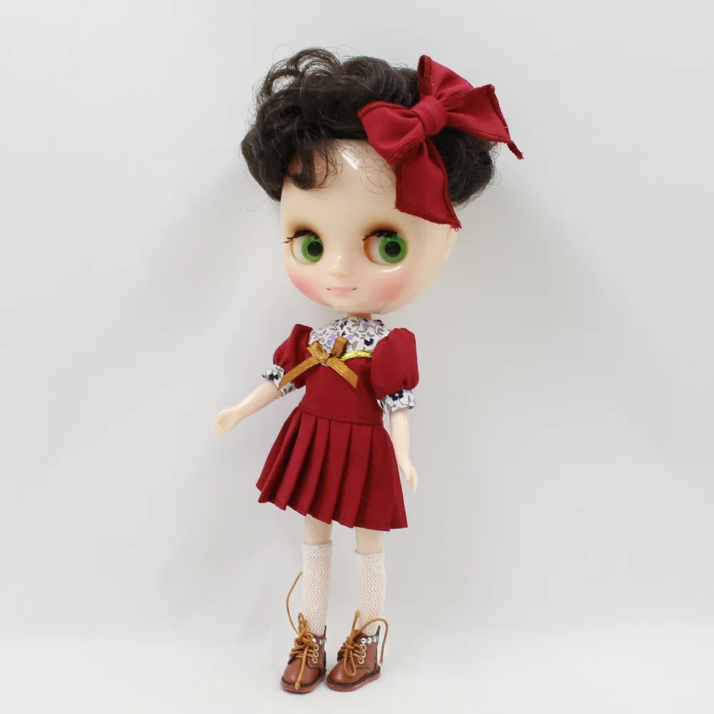 Forturn days only for middie doll 1/8 красный и темно-синий наряд Одежда платье прекрасный головной убор Подарочная игрушка