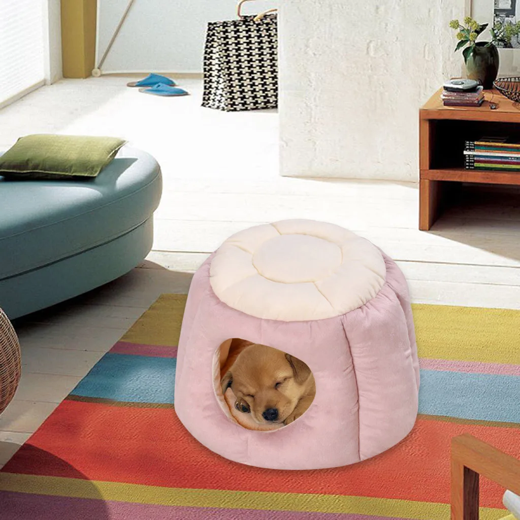 Cute Cat House Pet Bed Tent Kennel Indoor Puppy Mat Cave Supplies New 1.9 | Дом и сад