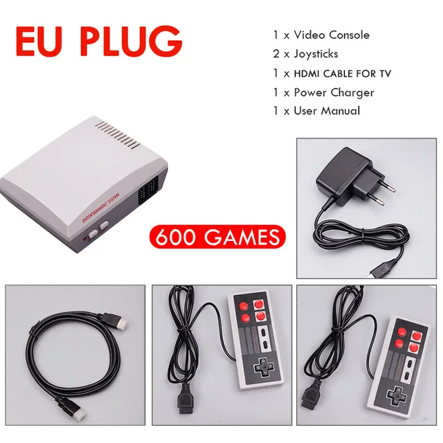 Новая классическая игровая консоль Mini Bittboy, 8 бит, ретро игровая консоль, встроенный 620 игр, портативный ТВ-плеер, лучший подарок - Color: Black
