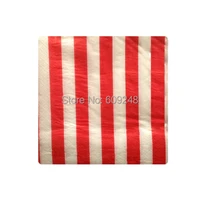 80pcs cheap christmas birthday wedding tableware red striped decorative paper napkins3 days delivery on orders over 100
