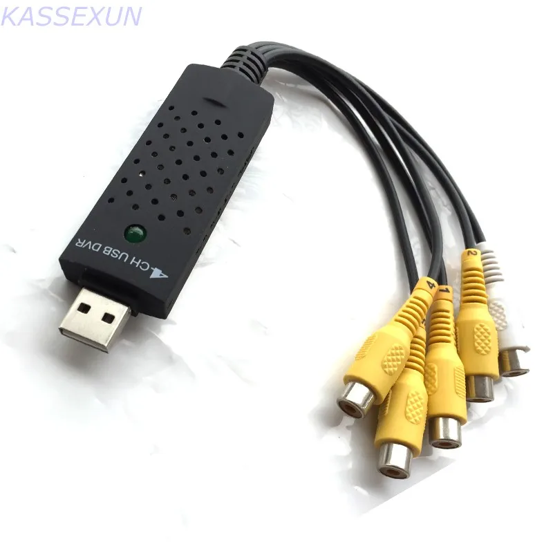 4 канала USB2.0 Видео Аудио захвата карты CH 25fps/4ch бесплатная доставка|card card|ch chcard capture