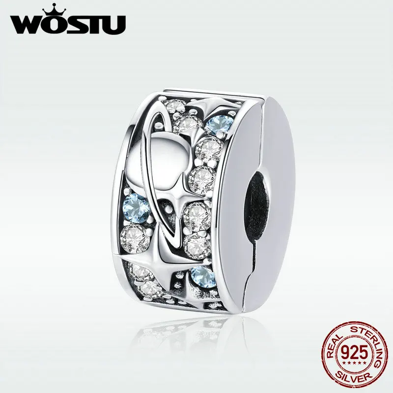 Браслет WOSTU CQC985 из стерлингового серебра 925 пробы с подвеской в виде шарма