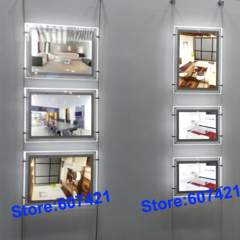 

A3 Double Sided Magnetic LED Light Boxes,Wire Cable & Suspension Display Systems (5unit/Column)