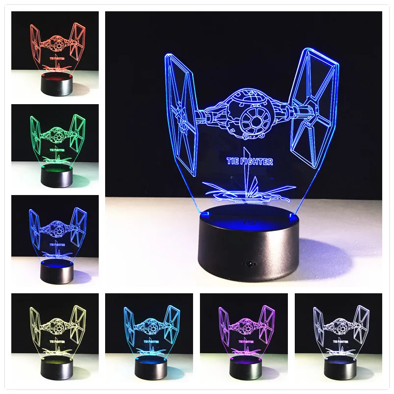 Рождественские подарки для детей 3D светодиодный ночник сенсорный выключатель