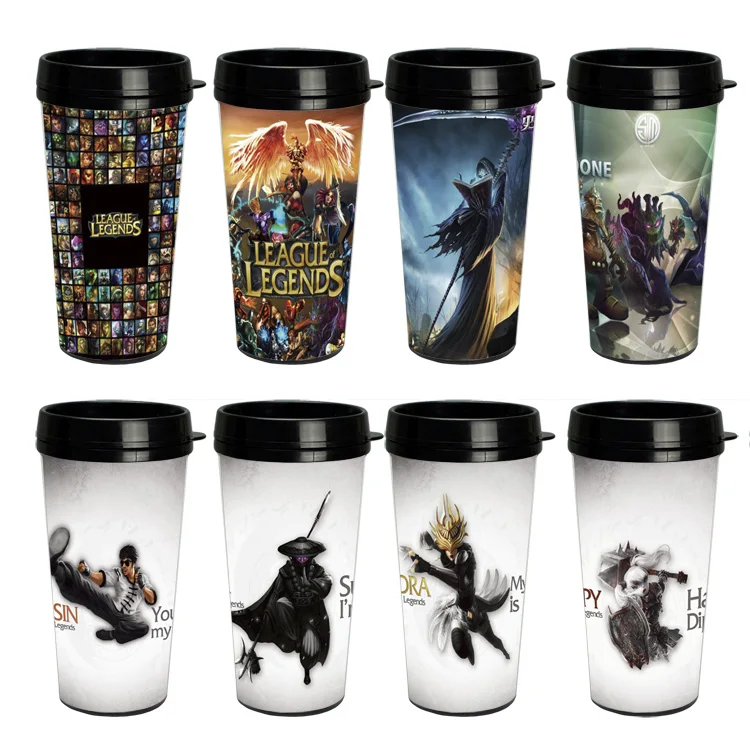 Бесплатная доставка кружка для путешествий 450 мл рекламы сделай сам Лига Легенд