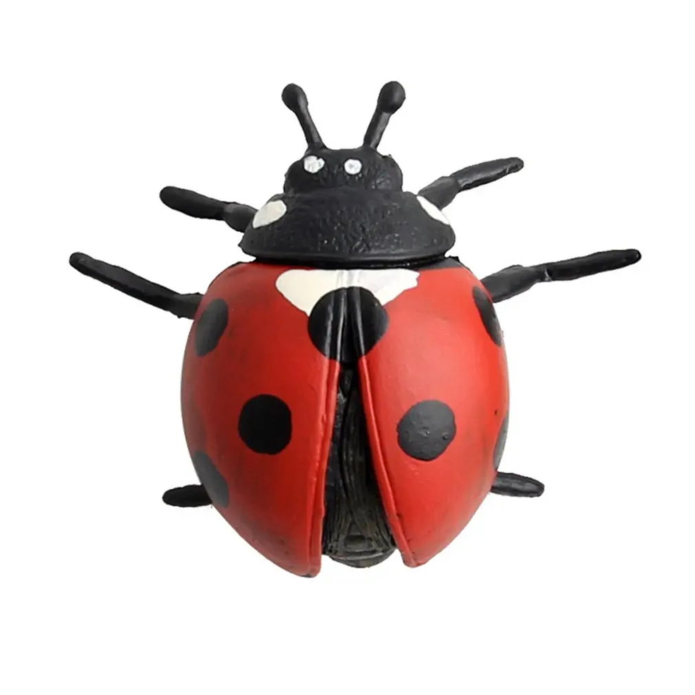 8 шт. модель насекомого Животного Фигурка Стрекоза Жук Божья коровка Кузнечик