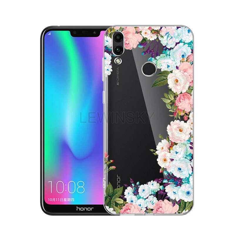 Кружевное платье с цветочным рисунком мягкий ТПУ чехол на huawei Honor 8X 8A 7A 7C Коврики 10 20 P10 P30 P20 lite Pro Nova 3i Y7 Y6 Y5 чехол Крышка