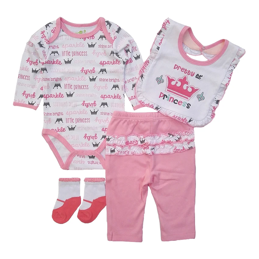 Комплект детской одежды 2018 Одежда для новорожденных мальчиков и девочек 100%