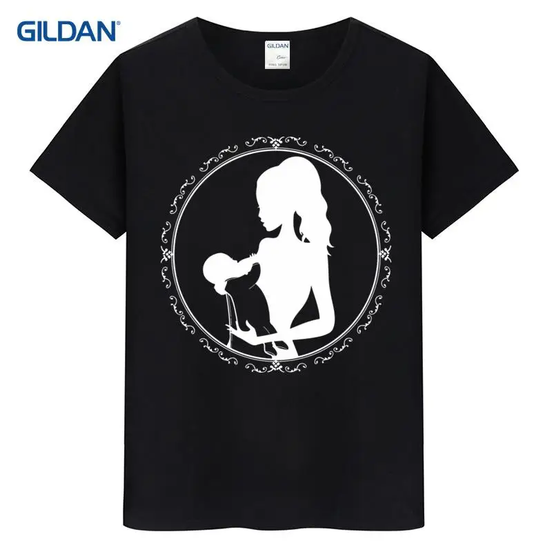 Мужские красный и белый Полосатая футболка Новинка 2017 года мать любовь кости