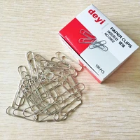 100 pcssimplicity bookmark planner paper clip metal material bookmarks marking clip for book stationery school office supplies