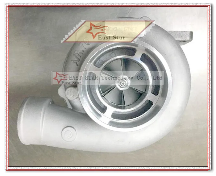 TURBO GT45R Универсальный турбонагнетатель T4 фланцевый Компрессор:/r. 70 турбина: a/r 1,0 выхлоп Oulet 4 ''V-band clamp 400HP-500HP