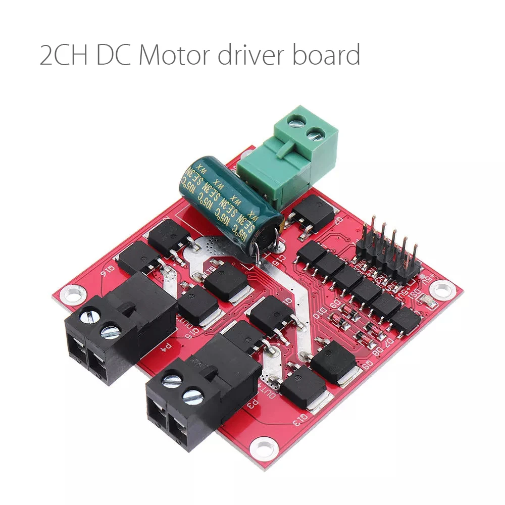 

2CH Channel Dual H-bridge DC Motor Driver Module Forward and Reverse PWM Speed Control Board L298n 7A 160W
