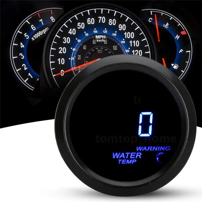 52 мм " цифровой светодиодный Высокая точность удобный портативный Unversal Авто температура воды Датчик Температура метр с сенсор#289976