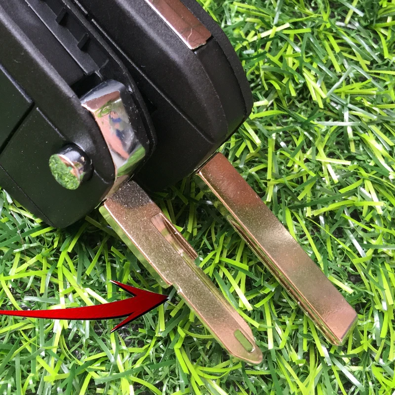 2 кнопки откидной Складной Корпус ключа для Peugeot 307 206 207 Citroen C1 C3 сменный