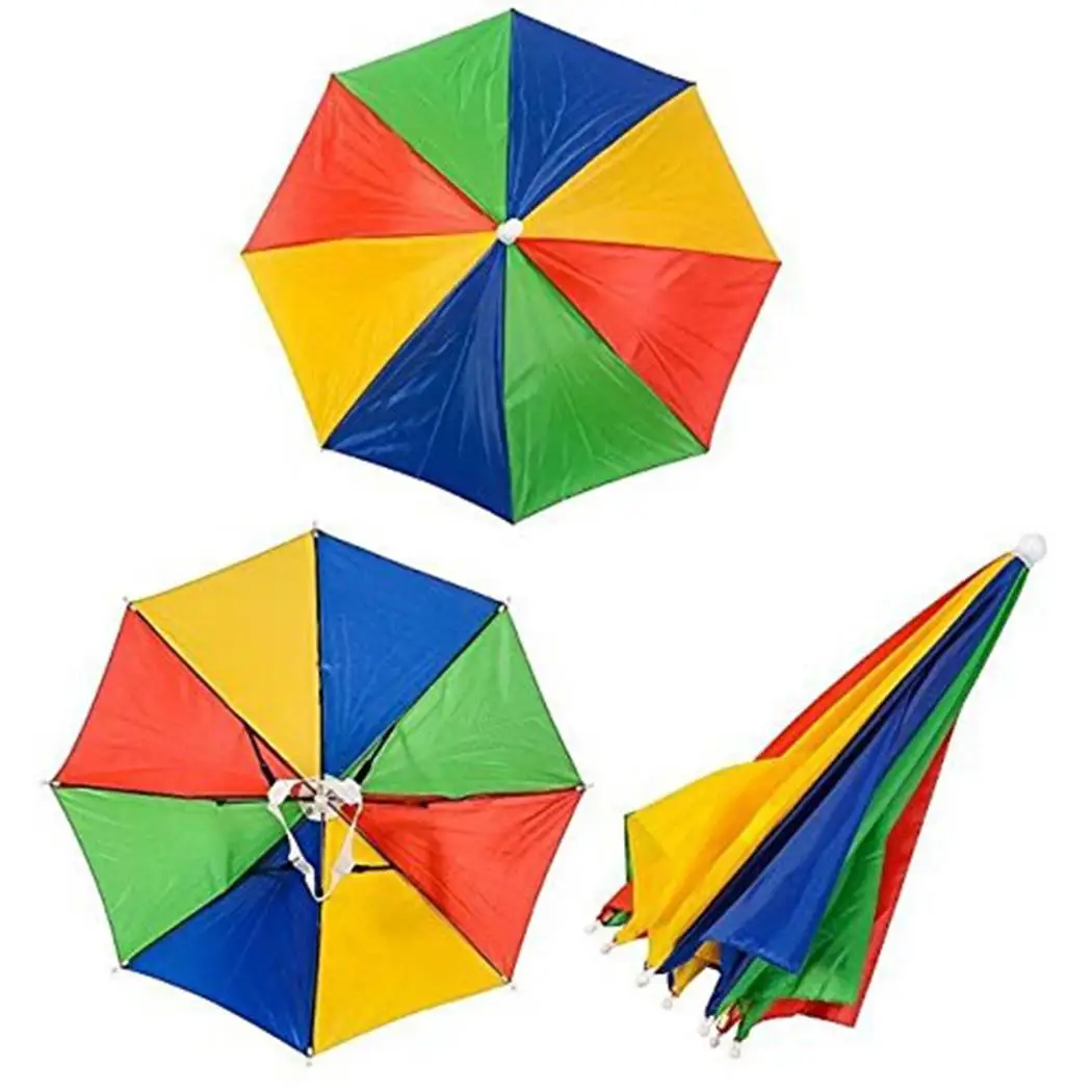 20 складные тени многоцветный Кепки о зонтик Водонепроницаемый Пеший туризм