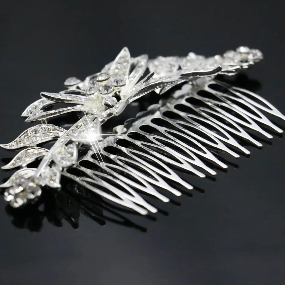Новый высококачественный свадебный гребень для волос невесты со стразами