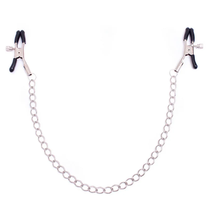 Зажимы для сосков с металлической цепочкой секс связывание Секс игрушки