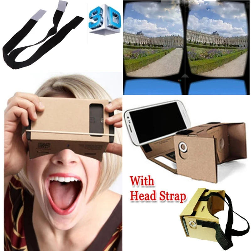 Высокое качество DIY картонные виртуальной реальности VR мобильный телефон 3D очки