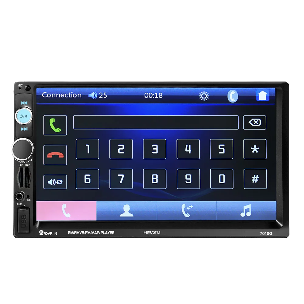 7 дюймов 2Din автомобильный Радио мультимедийный плеер GPS навигация FM Bluetooth Русская