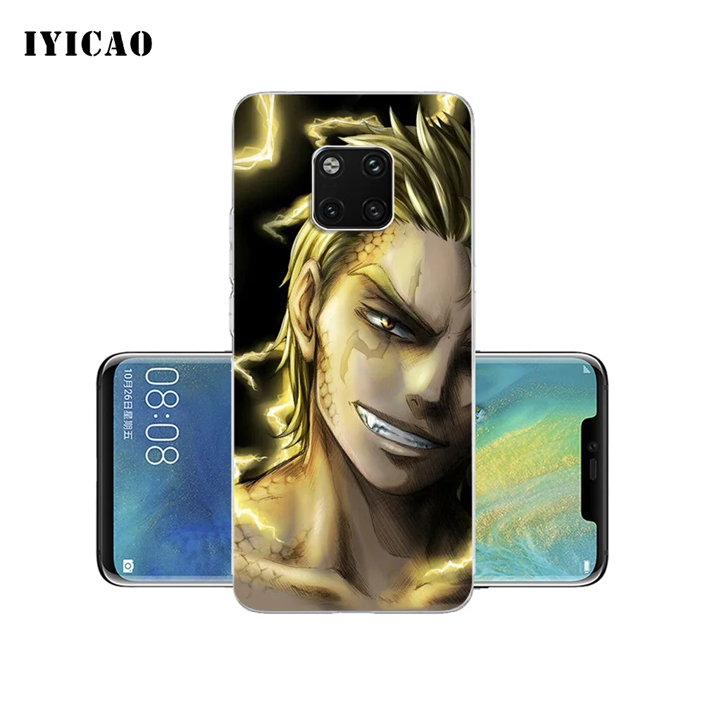IYICAO Laxus Dreyar Феи хвост мягкий силиконовый чехол для телефона Huawei Mate 10 20 Lite Pro Nova 2 2i 3
