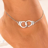silver color fashion diy anklets for women girl bohemian friendship anklet handmade bracelet barefoot party jewelry gift