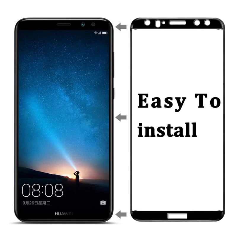 Защитное стекло закаленное для Huawei Mate 10 9 Lite 8 2018 Y9 Y6 Pro Nova 2i Enjoy 7 Plus Honor 9i | Мобильные