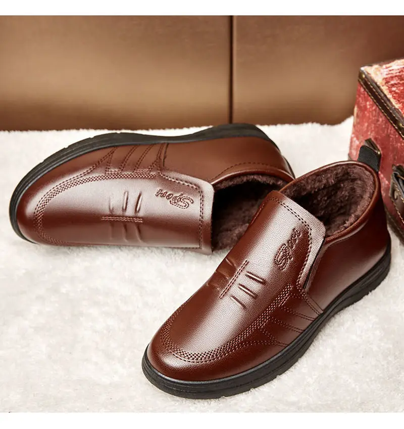 ACEBUY2 Аутентичные мужские ботинки зимние Бархатные толстые теплые хлопковые