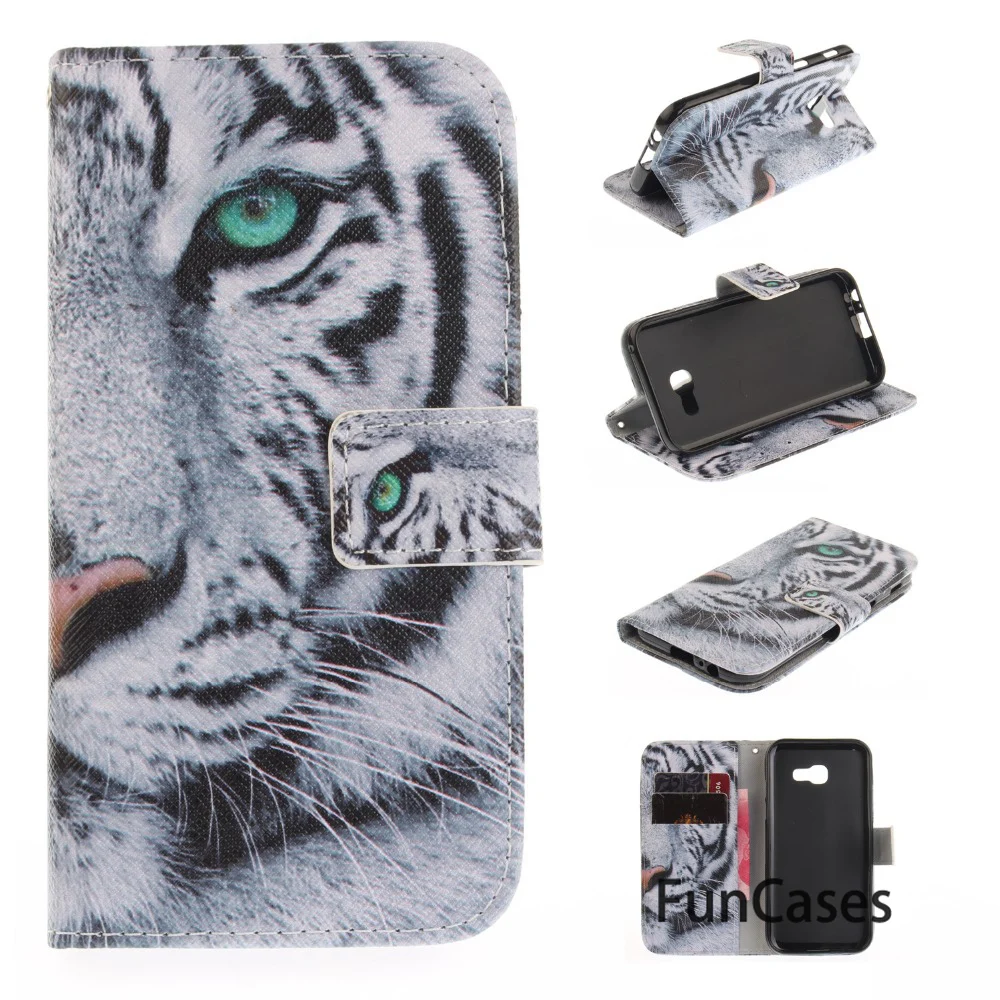 Stand Case For coque Samsung Galaxy A3 2017 A320 SM-A320F 4.7&quot + Card Holders Sansumg telefonu | Мобильные телефоны и