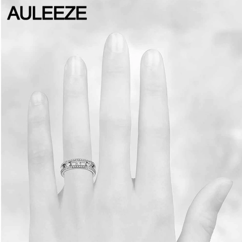 Романтическое обручальное кольцо для женщин Gala Lab Grown Diamond Eternity 14K 585 Белое золото с