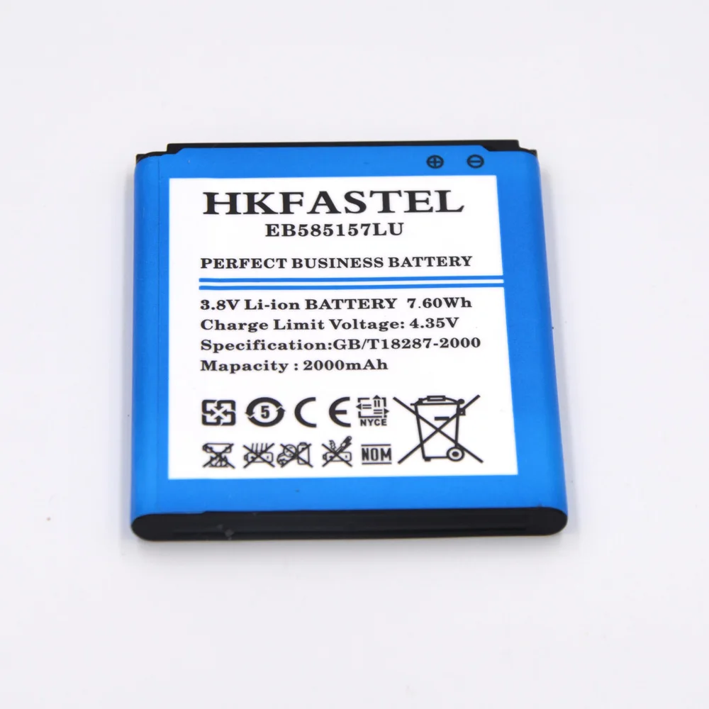 HKFASTEL Новый EB585157LU мобильного телефона Батарея для samsung Galaxy Beam i869 i8552 i8558 i8550 i8530
