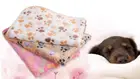 Впитывающее Флисовое одеяло для собак и кошек, моющее и сушильное банное полотенце, мягкое теплое Флисовое одеяло с принтом лап для щенков, многоцветный коврик для кровати