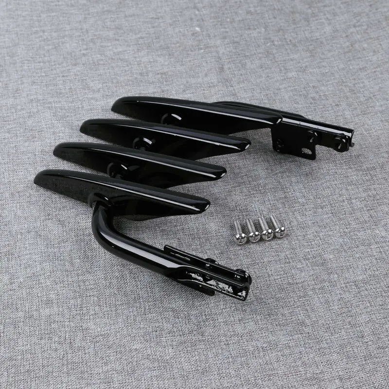 Black Мотоциклетная стелс задняя багажная стойка для Harley Electra Glide Road King Road Glide 1999-2008 черный хром - Цвет: Black