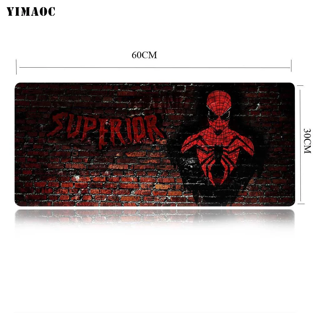 MP5 30x60cm YIMAOC Marvel Человек-Паук Коврик для компьютерной мыши коврик для мыши Противоскользящий натуральный каучук игровой коврик для мыши 30x60 см - Цвет: MP5 30x60cm