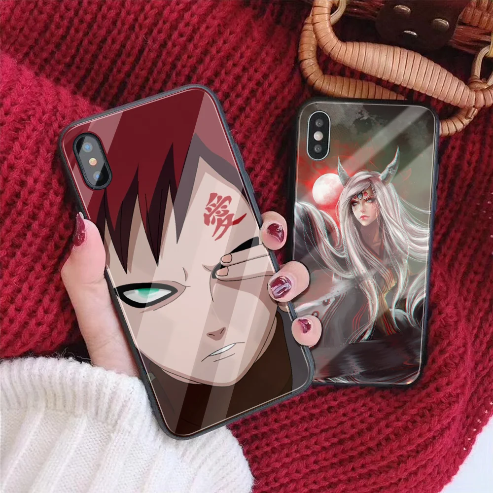 DIY чехол для телефона для iPhone 7 8 6 S Plus Капа закаленное стекло Наруто ниндзя Хокаге индивидуальная крышка телефона для iPhone X XR XS MAX